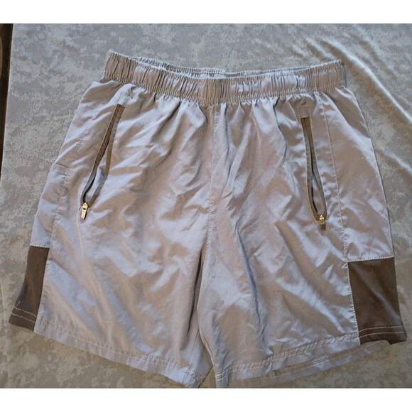 bollinger Other - Bollinger Gray Quick-Dry Shorts Drawstring Elastic Waist Zip Pockets Men Size L